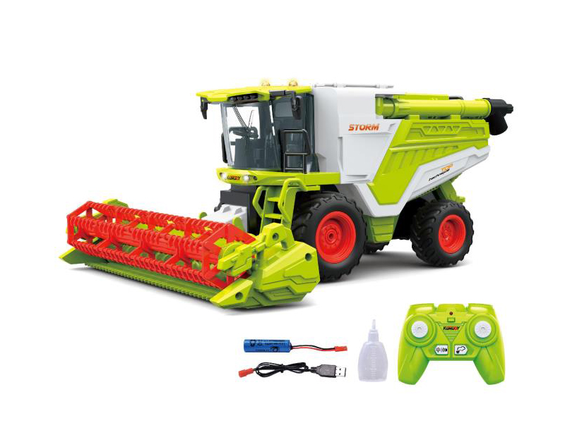 Alloy remote control spray wheat harvester