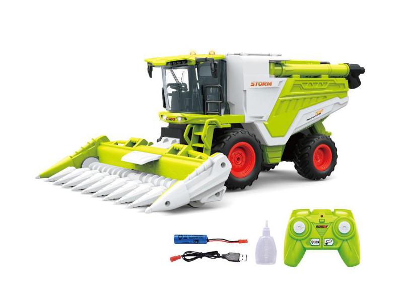 Alloy remote control spray corn harvester